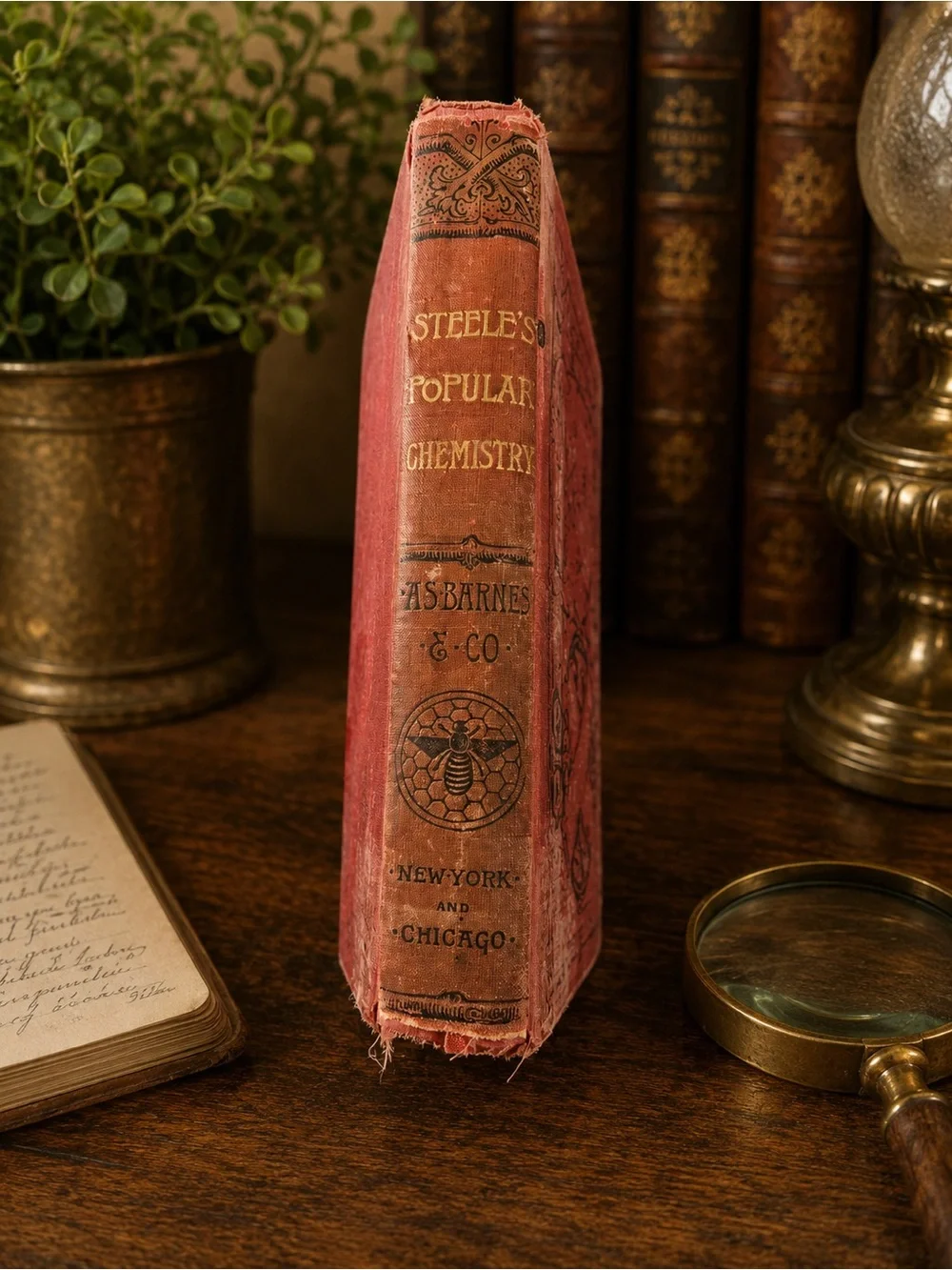 1887 Steele’s Popular Chemistry J Dorman Steele Antique Science Book A.S Barnes